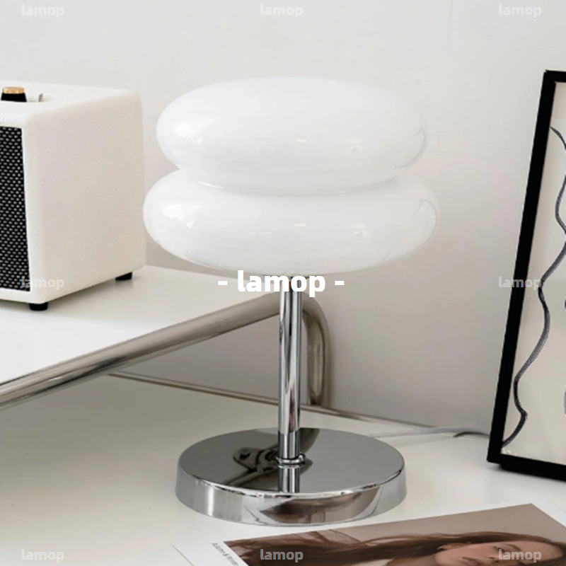 Lighting Decoration In Bedroom - Bauhaus Cream‑Globe Table Lamp Mid‑Century Minimalist