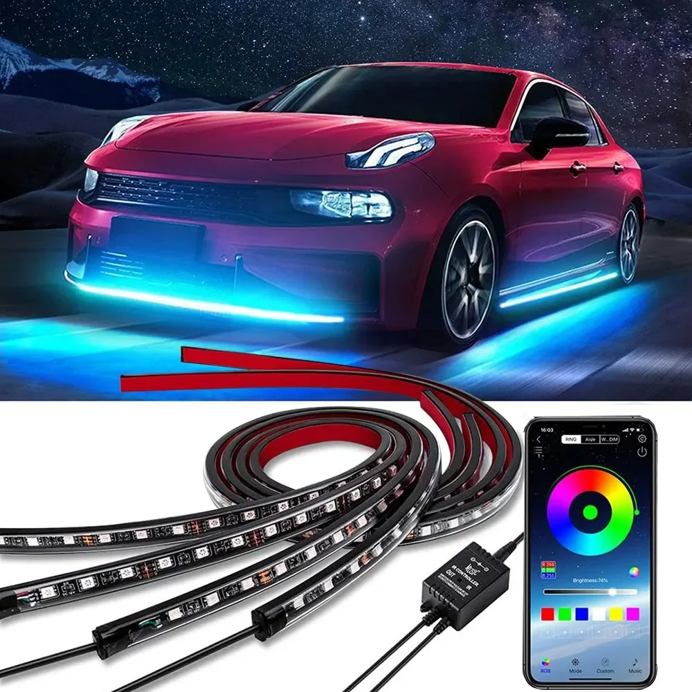 Lighting Bolt Decor - Neon LED RGB Car Underglow Bottom