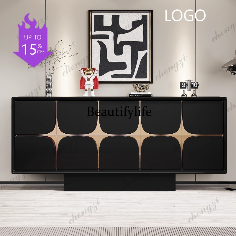 Lighting Decoration In Bedroom - D1089 Italian light luxury door cabinet