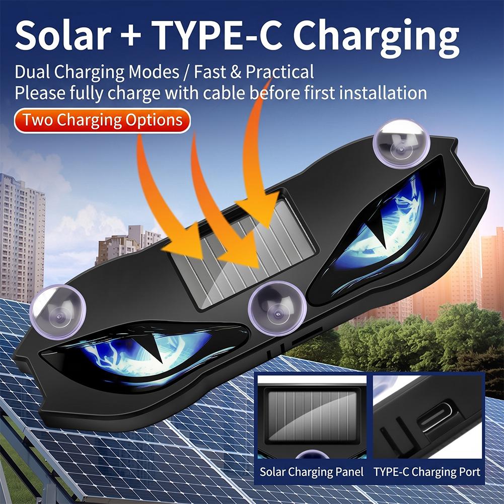 Solar Powered Devil Eye Car Wa - Lighting Decor Inc review and price