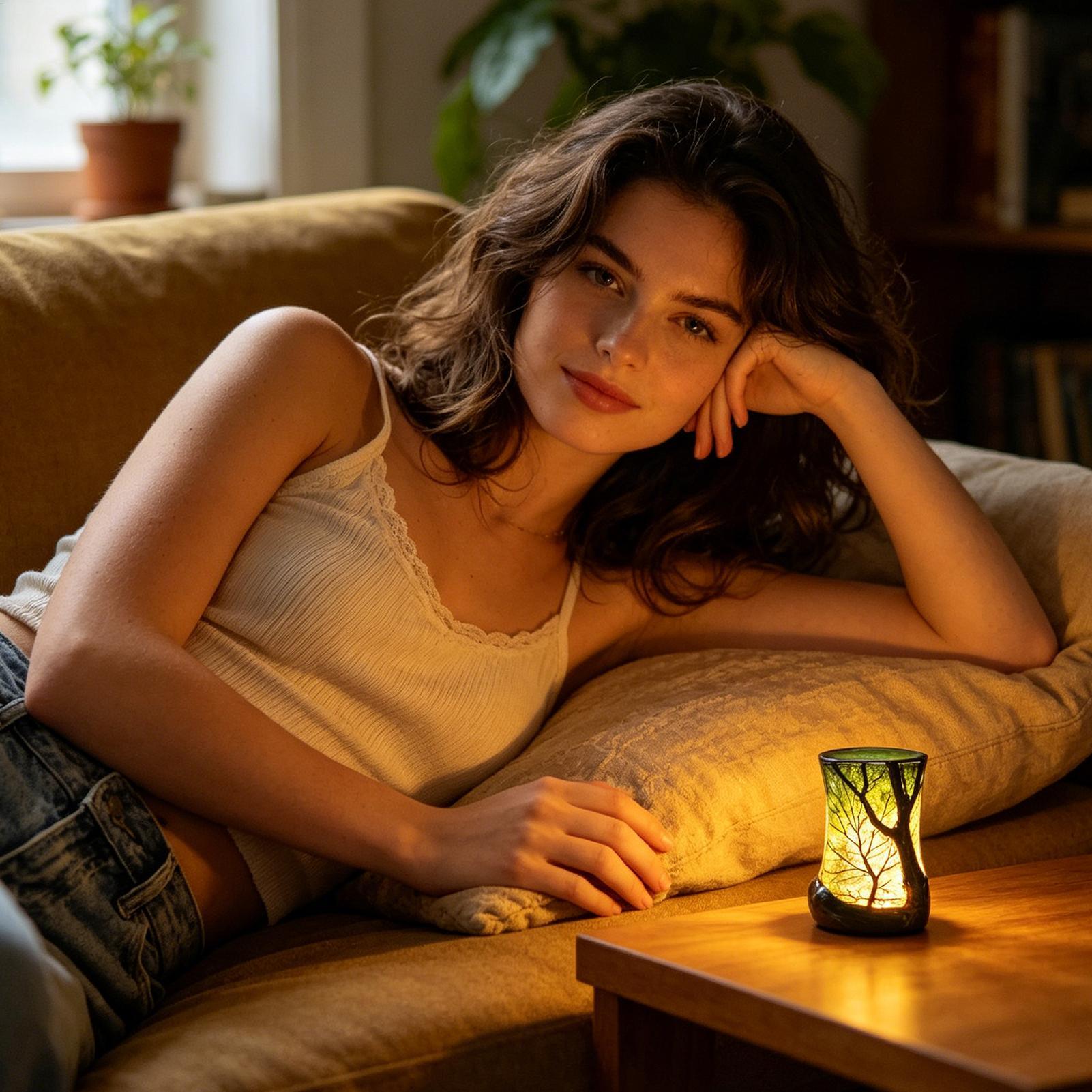 Bedside Table Lamp Forest Nigh - Lighting Decoration In Bedroom review and price