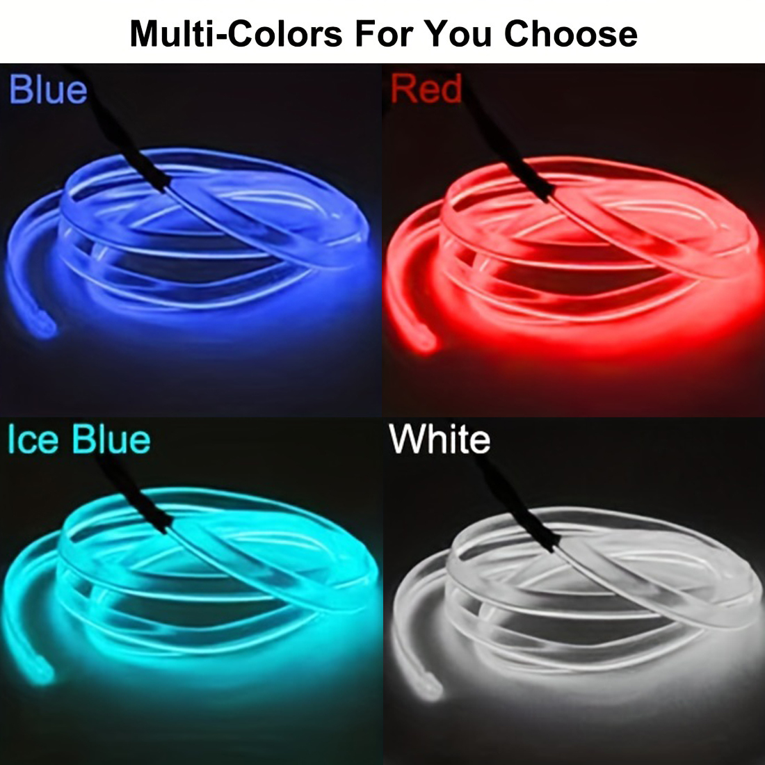 5m Neon LED Car Interior Light - Lighting Bolt Decor review and price