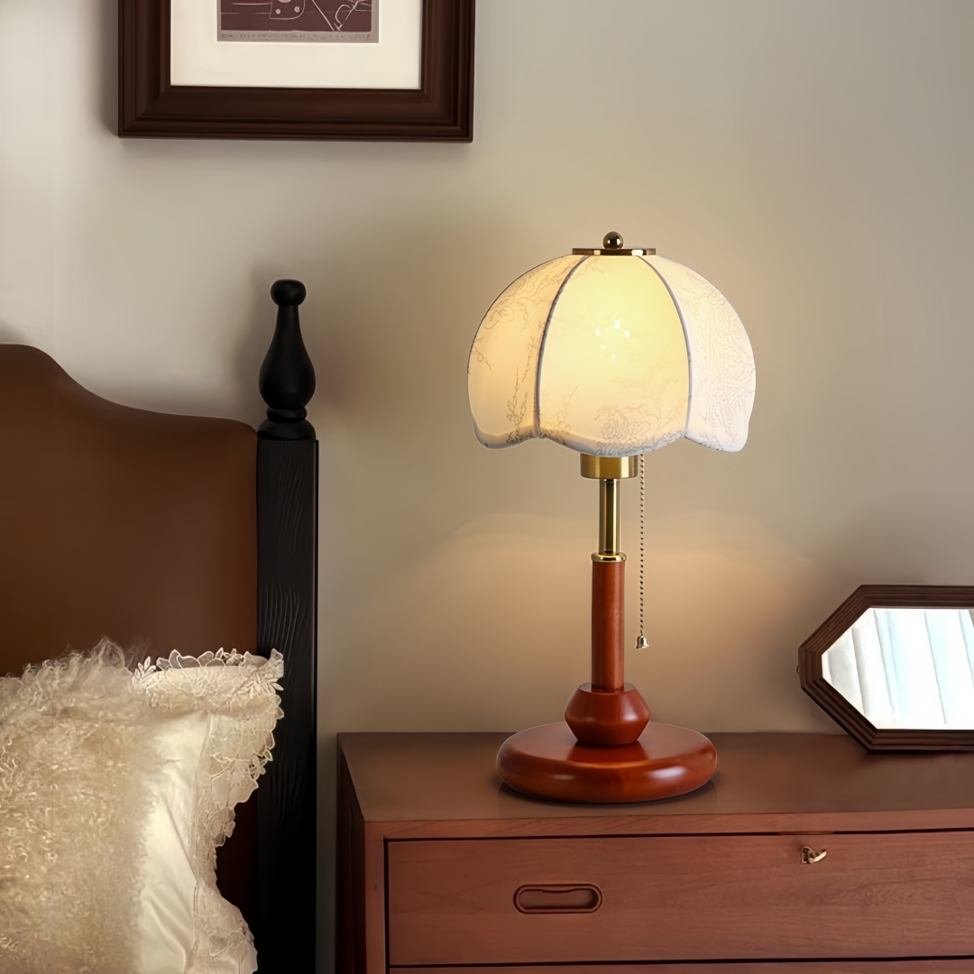 Vintage Scalloped Dome Table L - Lighting Decoration In Bedroom review and price