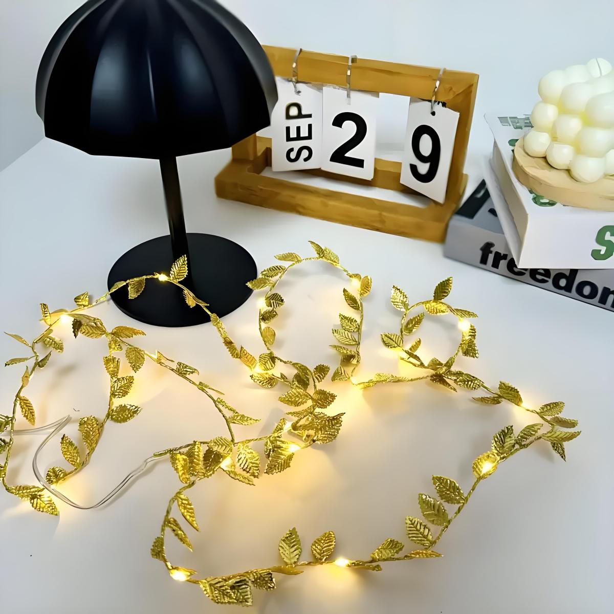 Led Romantic Golden Leaf Fairy - Lighting Decoration For Diwali review and price