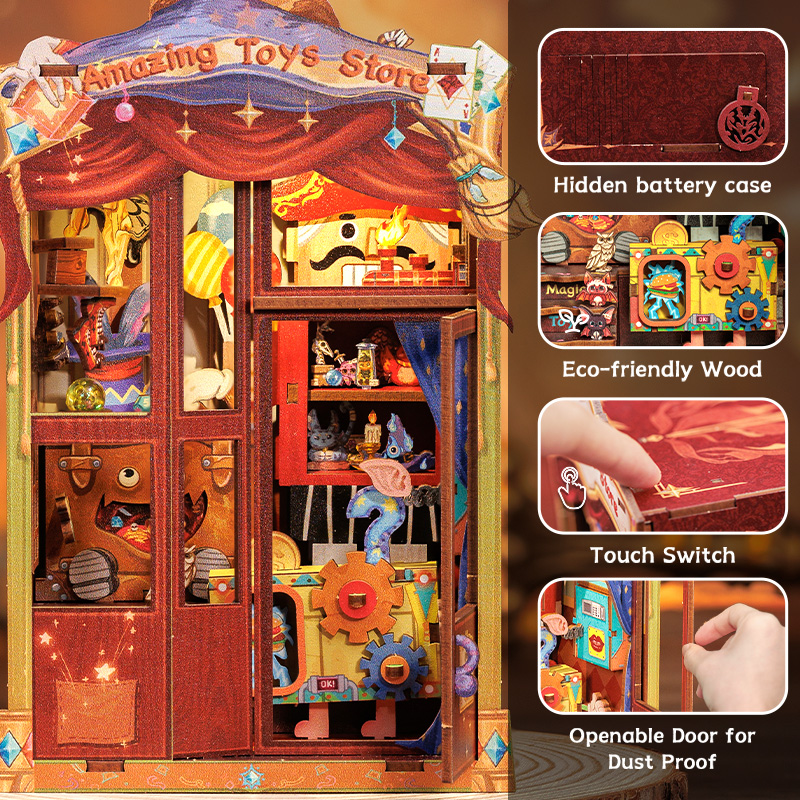 CUTEBEE DIY Book Nook Kit Mini - Lighting Decor Store review and price