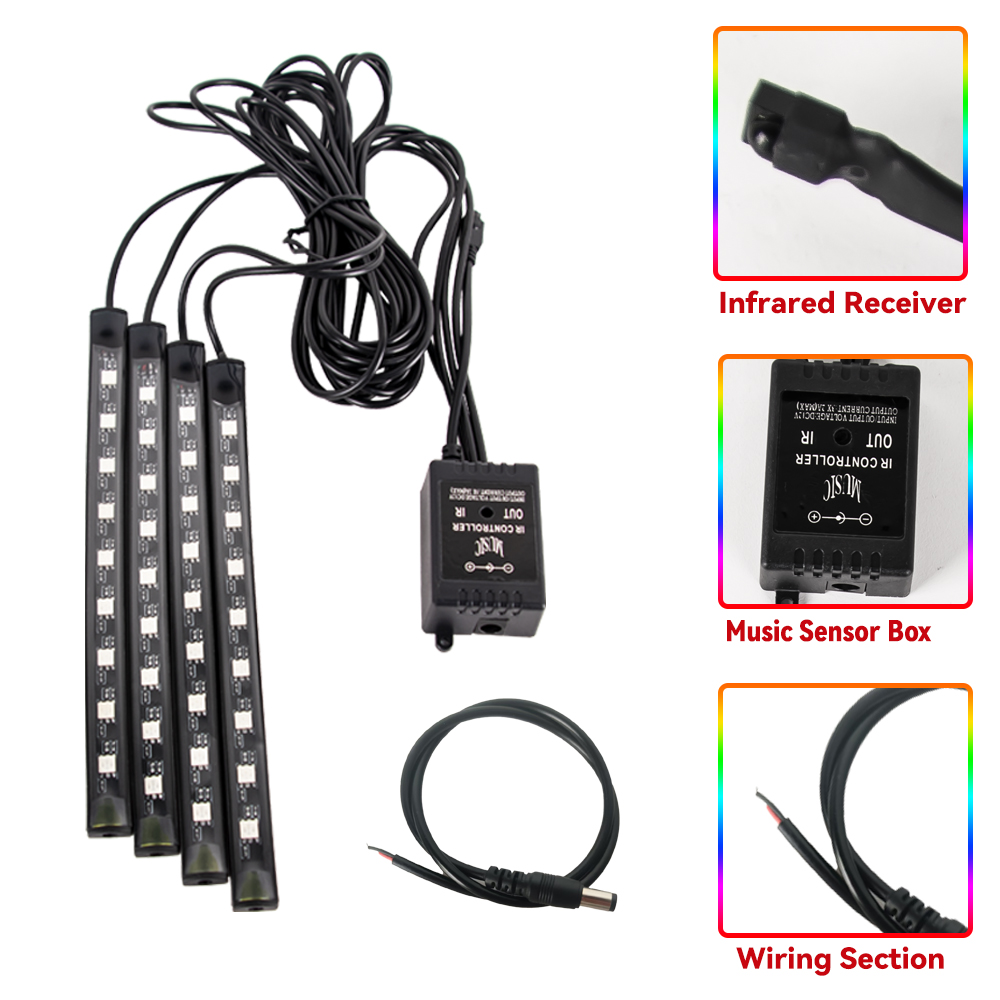 LED Motorcycle Car Atmosphere  - Lighting Bolt Decor review and price